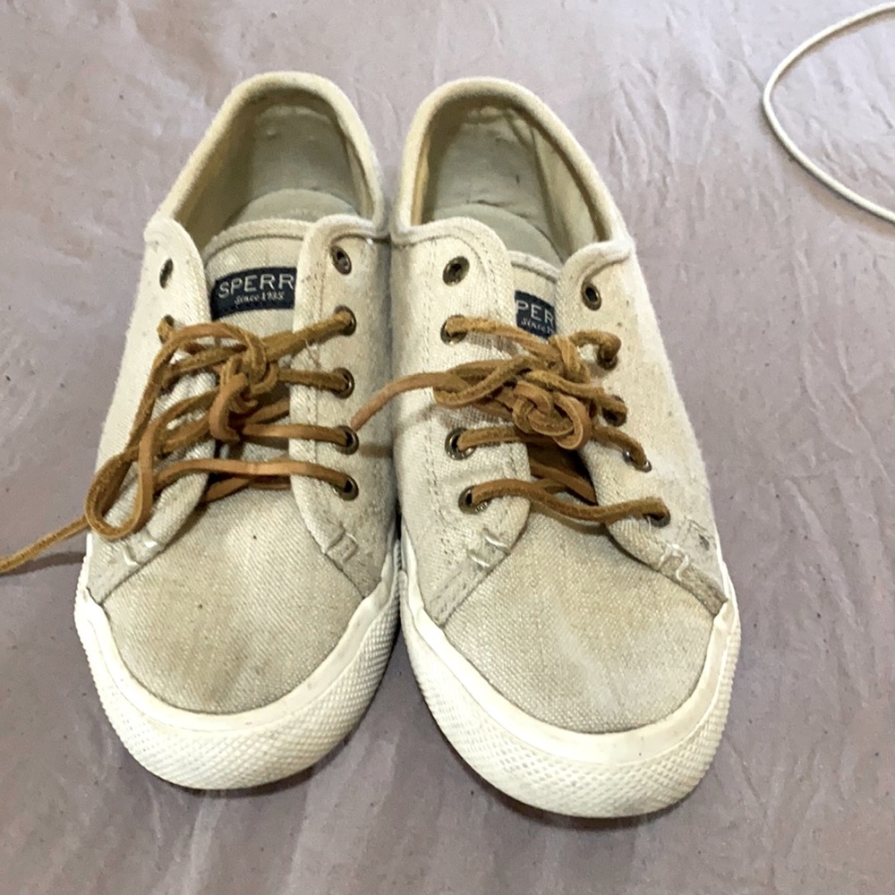 Sperry suede lace shoe